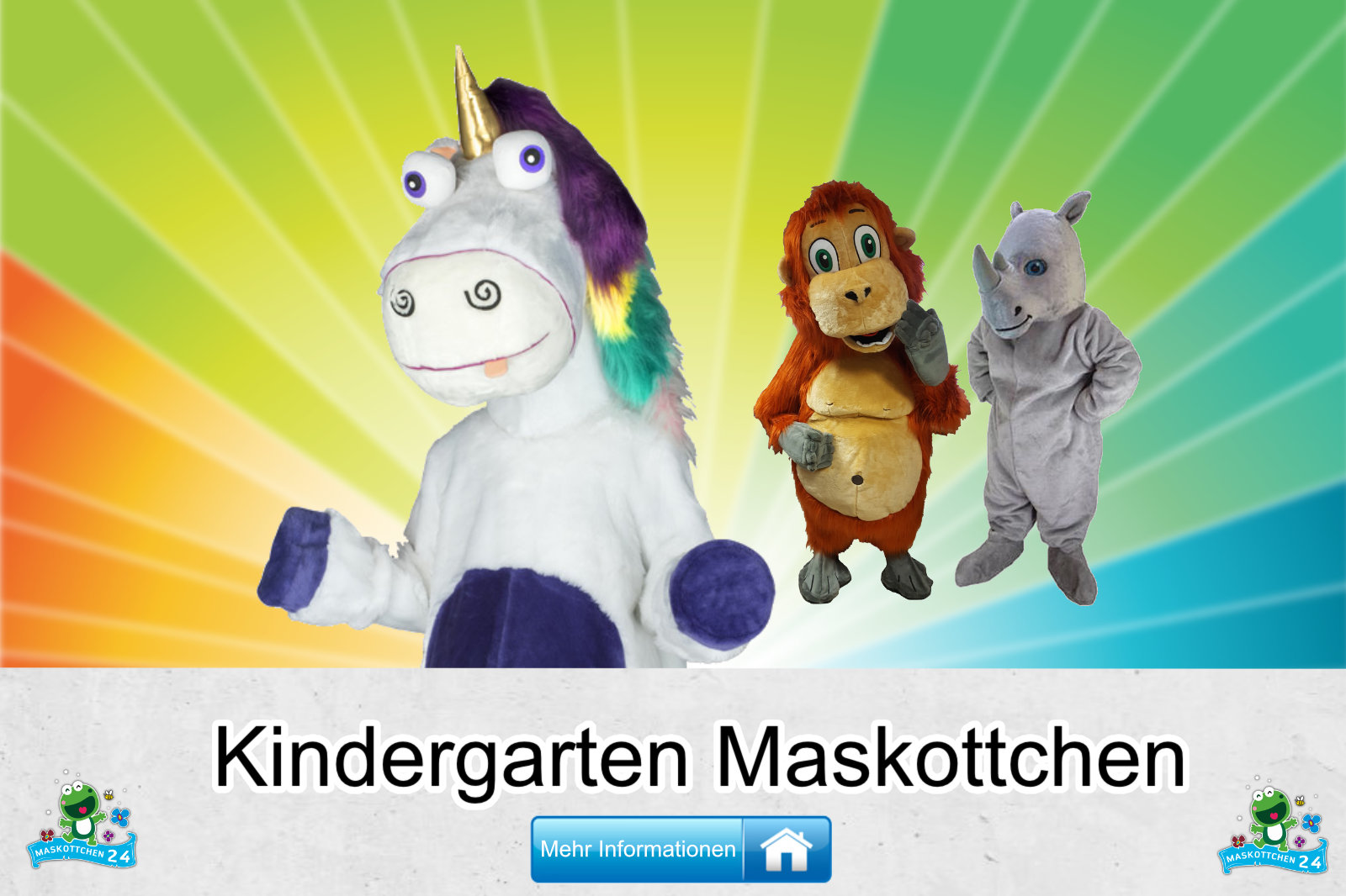 Kindergarten Kostüme Maskottchen günstig kaufen Produktion