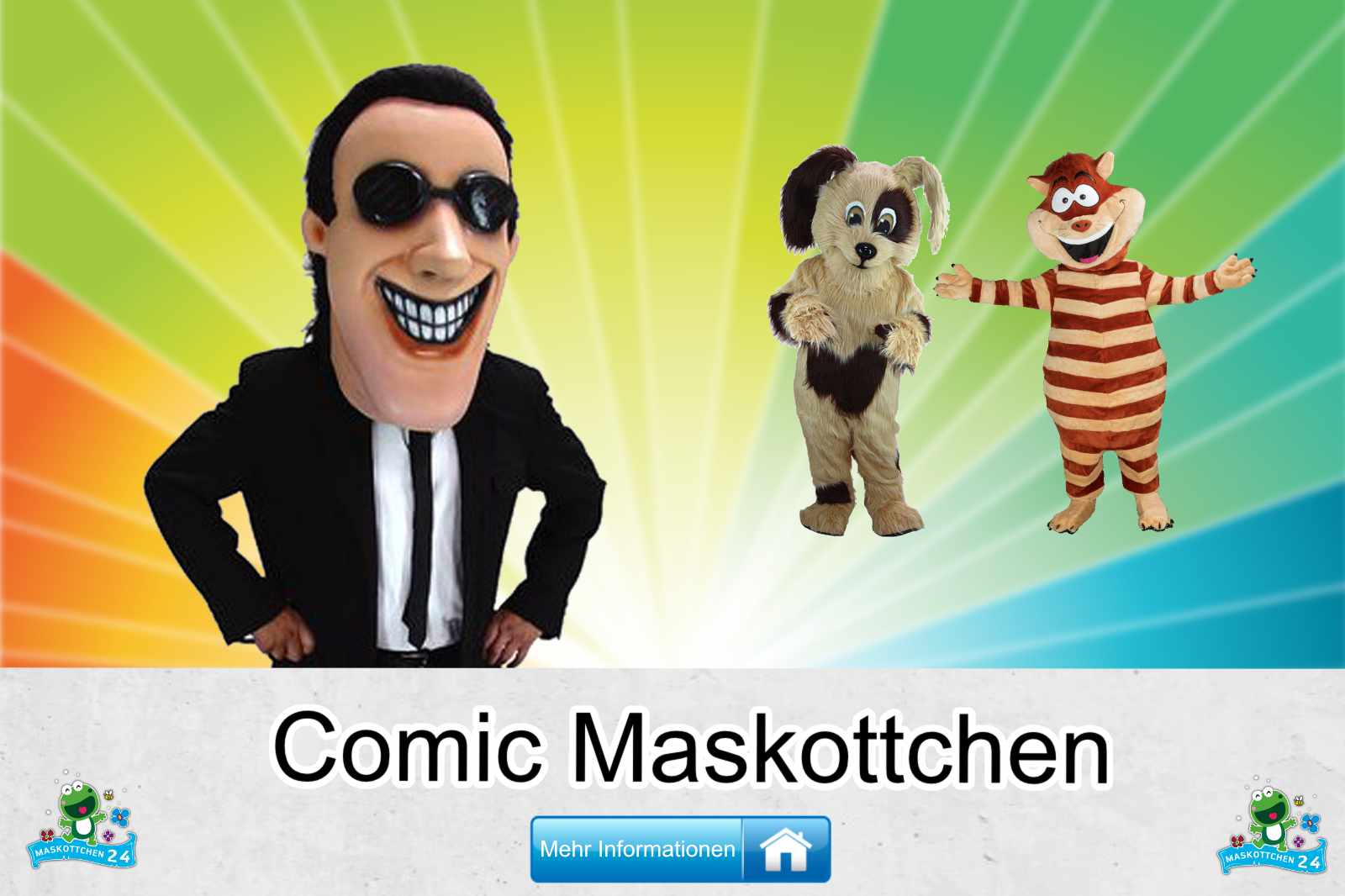 Comic-Kostueme-Maskottchen-Karneval-Produktion-Lauffiguren